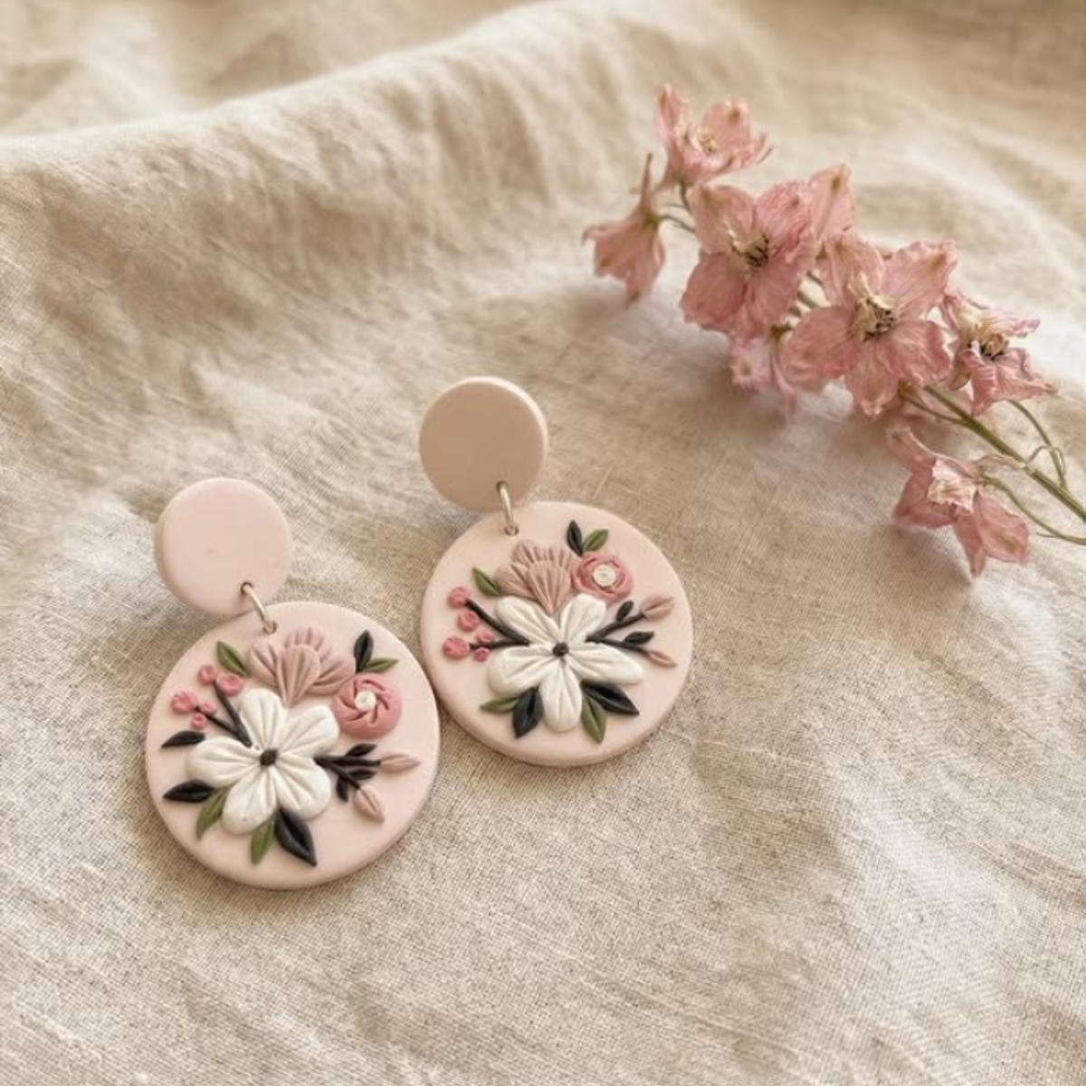Spring drop earring